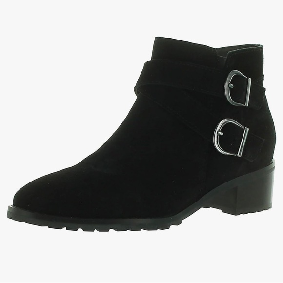 Blonde Sway Waterproof Suede Buckle Detailed Booties Size 8 - Picture 1 of 11